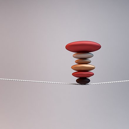 平衡和稳定的概念，绳索. 照片:©Juanjo Tugores/Shutterstock