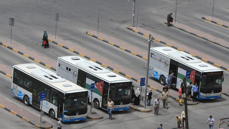 约旦的公共交通站 