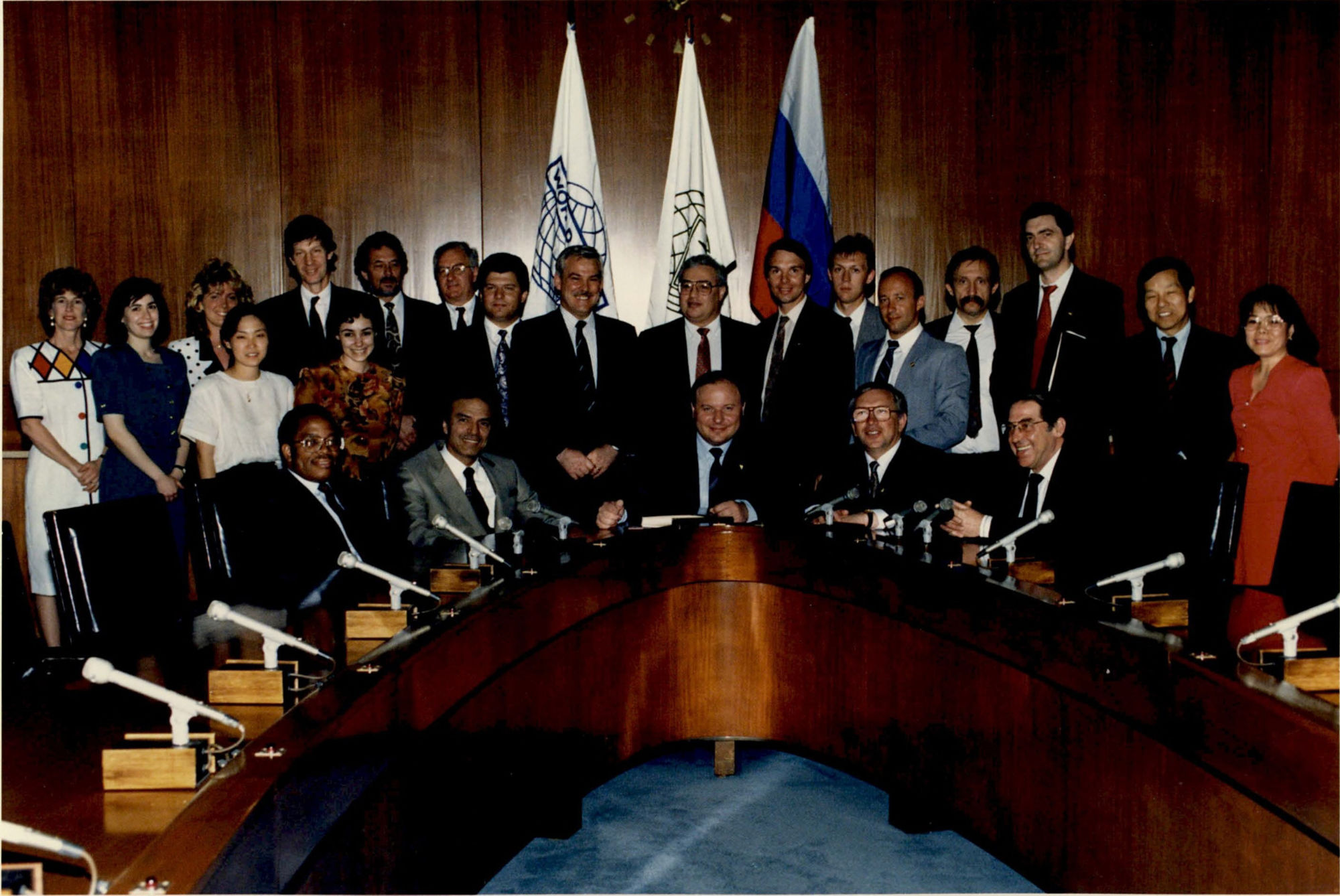 Egor Gaidar, Acting Prime Minister of the Russian Federation, signing Agreement on IBRD and IDA Membership. June 16, 1992