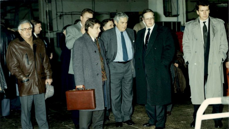 WBG President James Wolfensohn visiting Vladimir Tractor Factory
