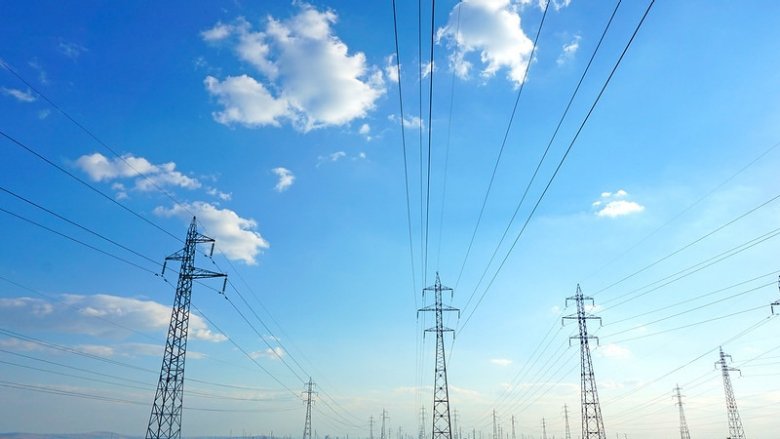 Power lines in Bulgaria