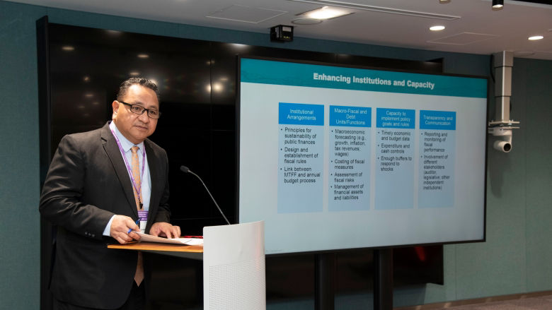 Presenter at World Bank Fiscal Resilience Program Event