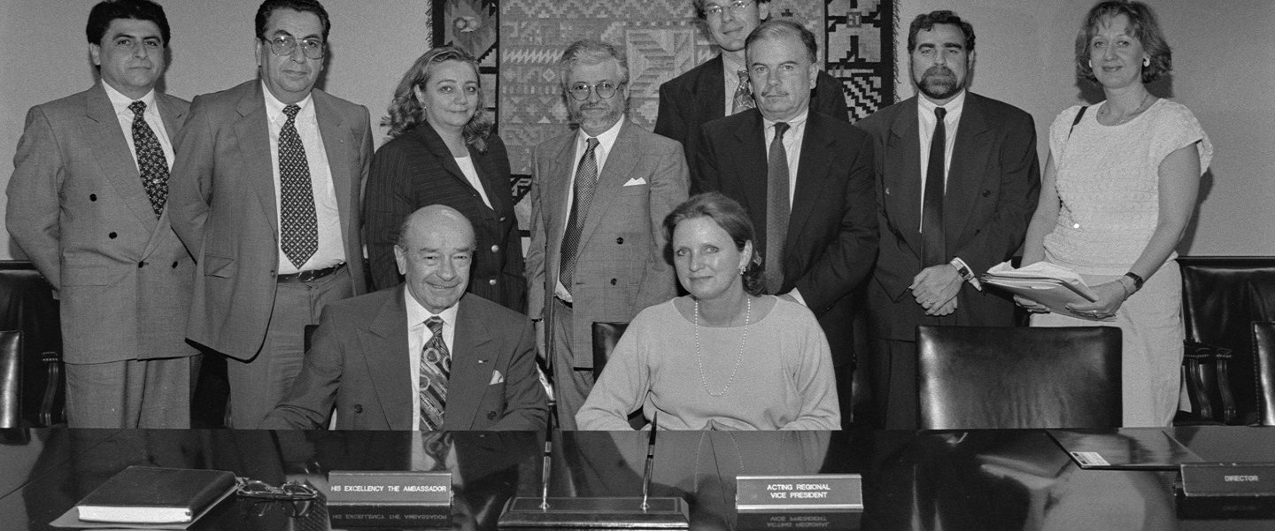 Maritta Koch-Weser loan signing