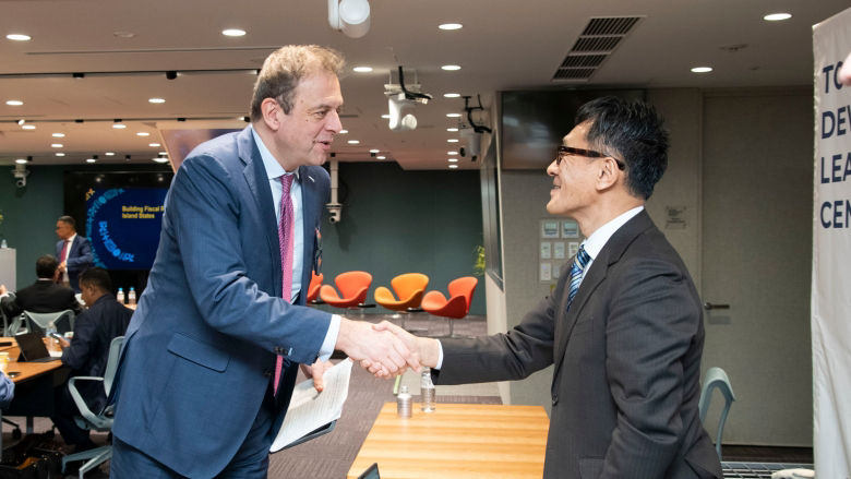 Colleagues meeting at World Bank Fiscal Resilience Program Event