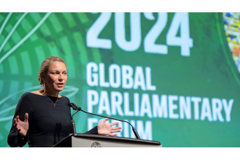 Orsolya at the 2024 Global Parliamentary Forum 1