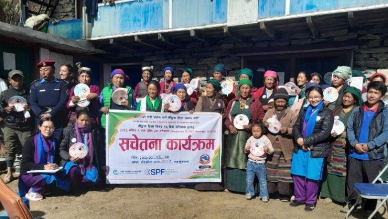 Local government and community people campaign against gender-based violence in Bhotkhola,Nepal