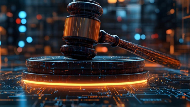 Avoiding jurisfiction - an image representing a blog on the pros and cons of AI in the judicial system.