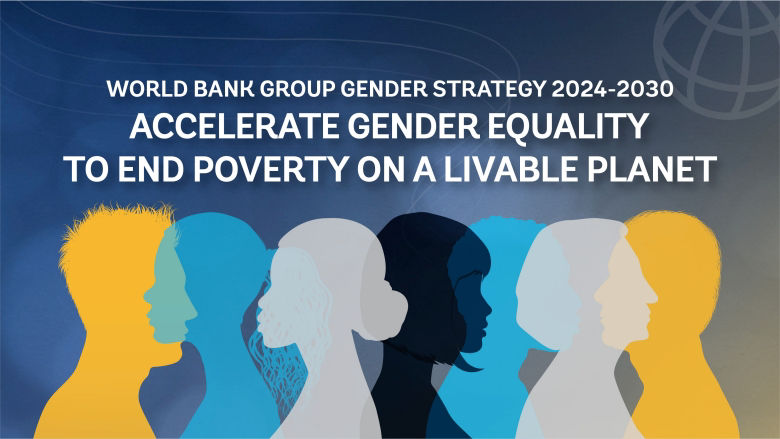 gender strategy 2024-2030 profile illustration of men and women