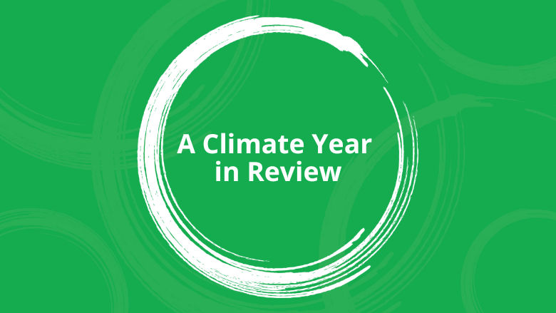 A climate year in review