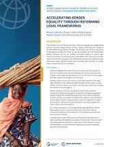 Accelerating Gender Equality Through Reforming Legal Frameworks