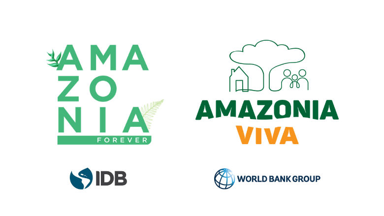 Amazonia Viva - logos IDB