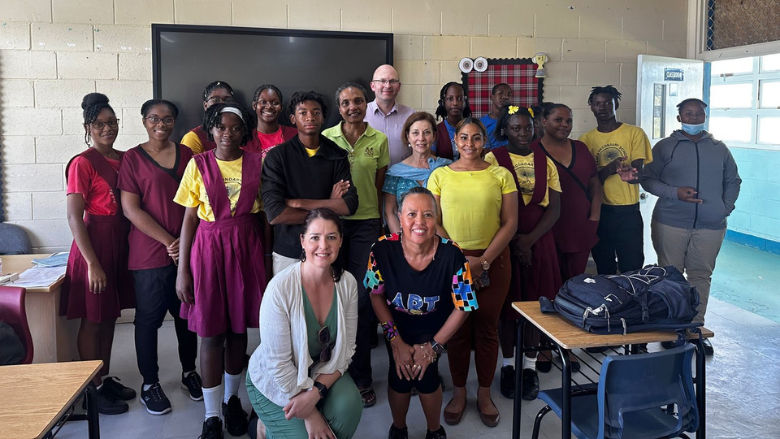A field trip with students of the Afterschool Environmental Ambassadors Program to explore the NEMMA mangroves. 