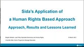 Application of a Human Rights Based Approach