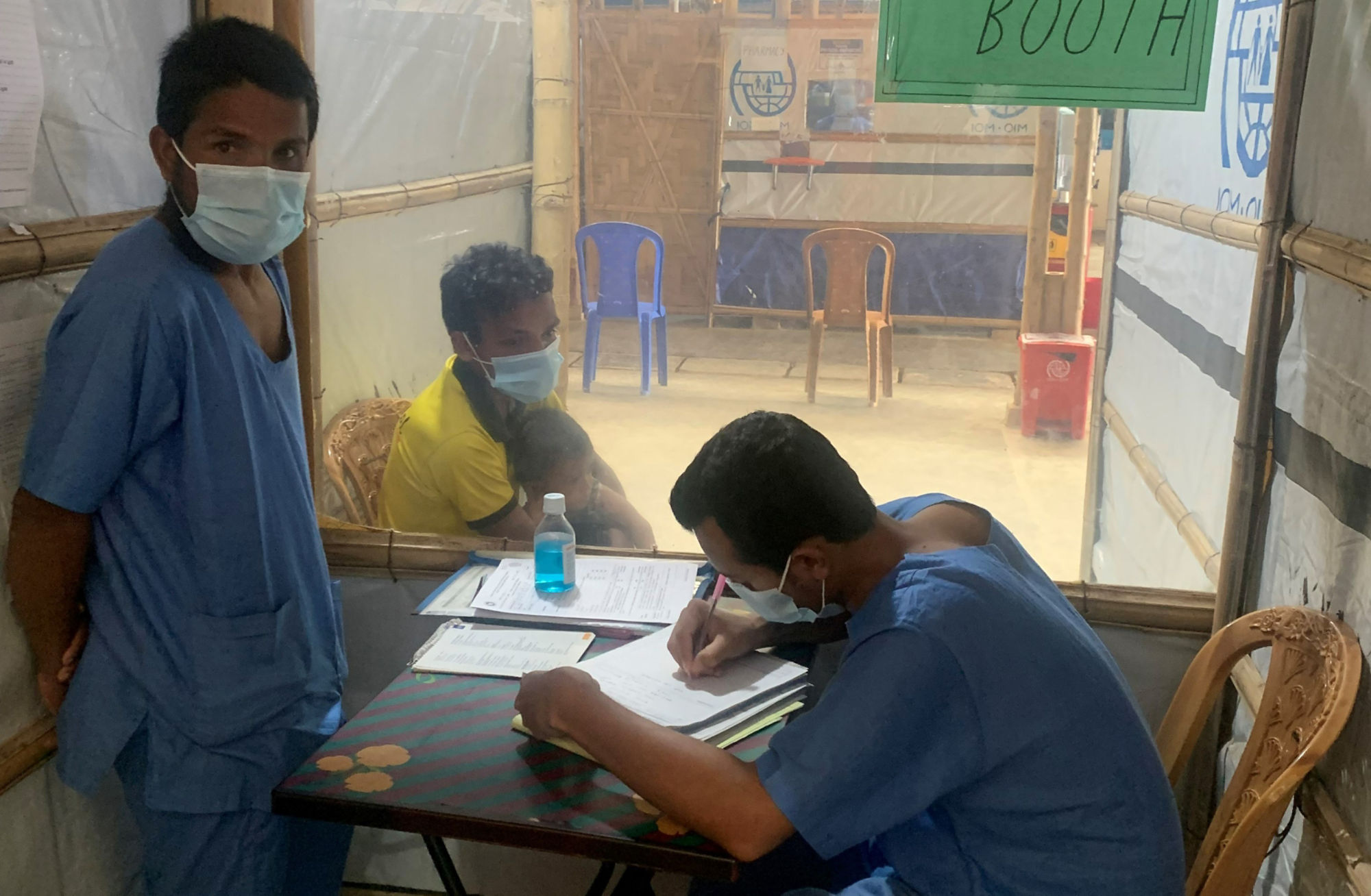 Picture of severe acute and respiratory infections isolation treatment center, camp 20E. Photo: Md. Rafi Hossain