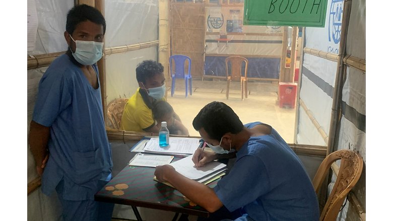 Picture of severe acute and respiratory infections isolation treatment center, camp 20E. Photo: Md. Rafi Hossain
