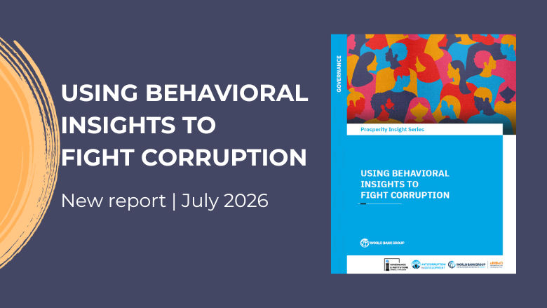 Banner for report Behavioral Insights to Fight Corruption