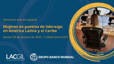 Mujeres en puestos de liderazgo en América Latina y el Caribe  banner