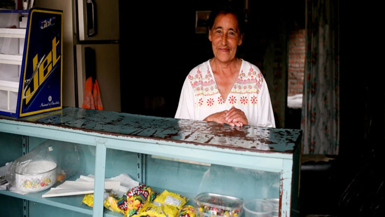 Woman in a shop