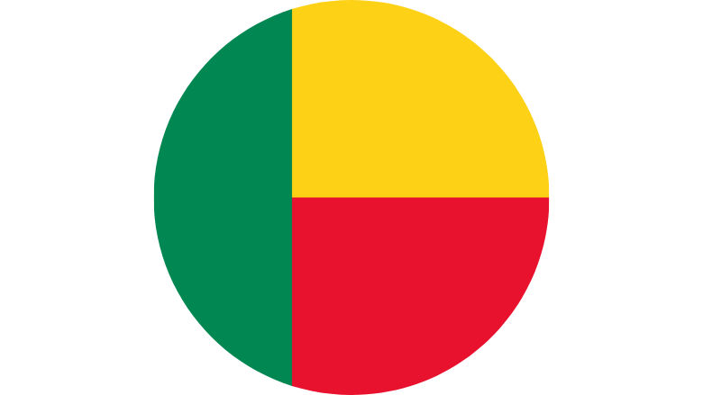 Benin flag circle