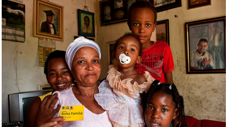 Poor households in Brazil benefit from Bolsa Familia Program