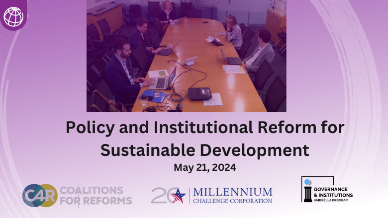 Policy and Institutional Reform for Sustainable Development