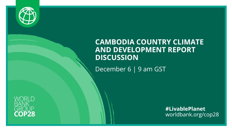 Cambodia CCDR COP28 Event