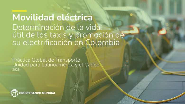 Carátula de la página de publicación sobre eletrificación de taxis en Colombia