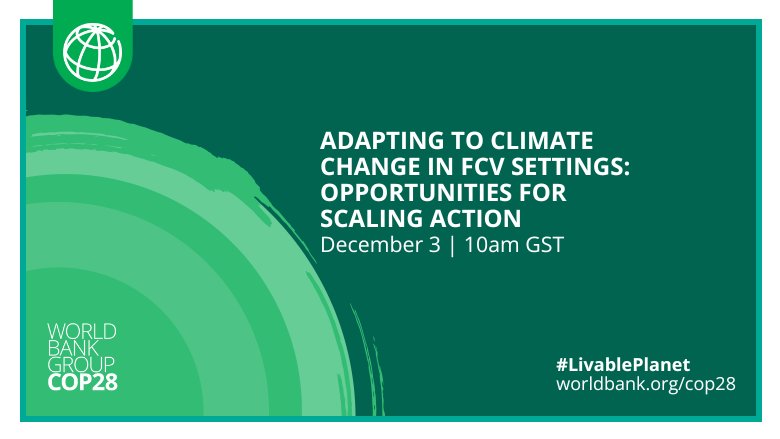 adapting to climate change in fcv settings: opportunities for scaling action