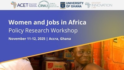 Women and Jobs in Africa Policy Research Workshop image