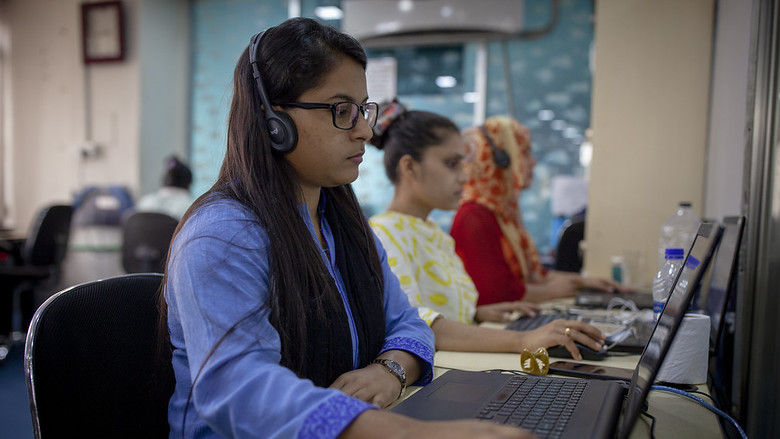 woman computer
