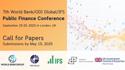 7th World Bank / ODI Global / IFS Public Finance Conference image