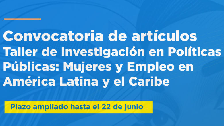 plazo ampliado de convocatoria de articulos