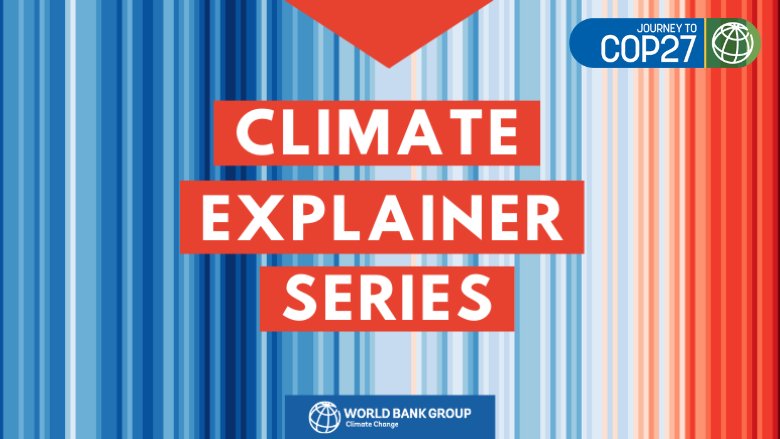 Climate Explainer Series banner - with WBG COP27 branding