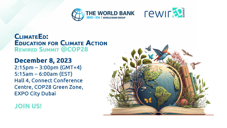 Education for Climate Action RewirED event banner