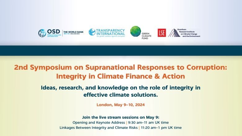 2nd Symposium on Supranational Responses to Corruption flyer