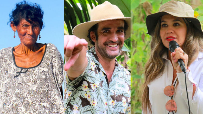 Rostros de colombianos de distintas regiones del país 