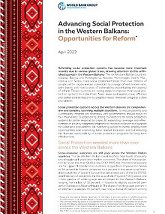 Cover for Western Balkans Summary Note on Social Protection