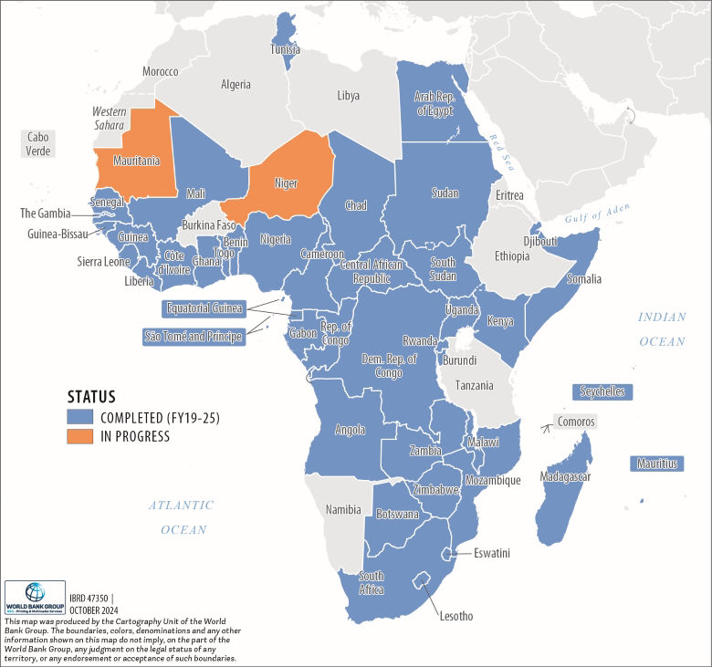The Digital Economy for Africa map provides a snapshot of the state of the digital economy in a given African country