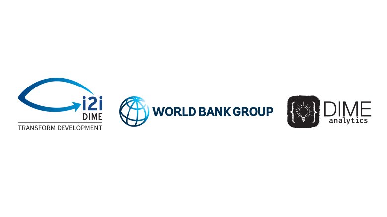 DIME, World Bank, Dime Analytics Logos