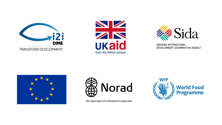 DIME logo with DIME's donor logos