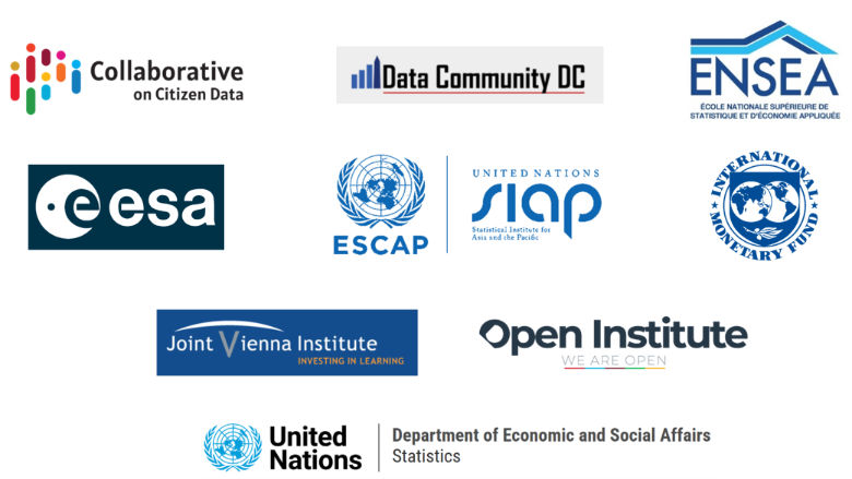Logos of organizations that partner with the Data Academy