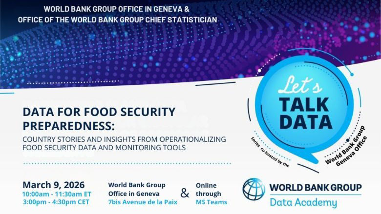 Data for food security event banner