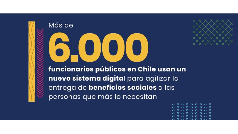 Más de 6.000 funcionarios chilenos usan un nuevo sistema digital para agilizar la entrega de beneficios sociales en Chile