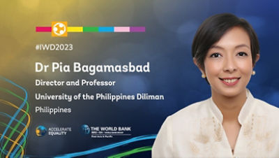 Dr. Pia Bagamasbad, The Philippines