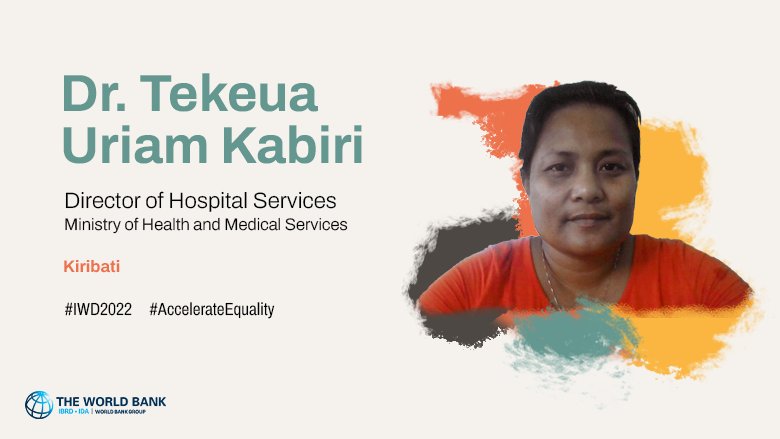 Dr. Tekeua Uriam Kabiri, Director of Hospital Services at the Ministry of Health and Medical Services in Kiribati