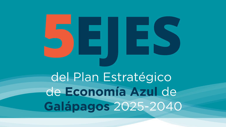 Ecuador: Carátula de la Infografía sobre el Plan de Economía Azul para Galápagos 2025 - 2040