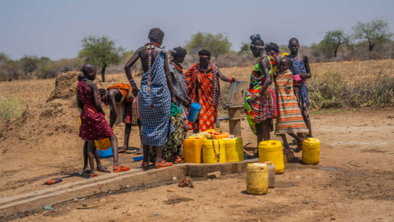 A borehole constructed by the ECRP