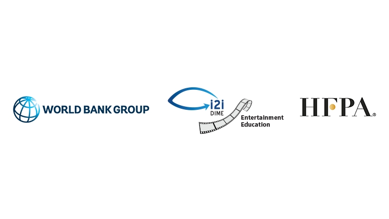 Logos of World Bank Group, DIME, and HFPA