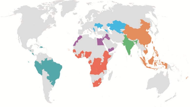 C-JET Activities by Regions