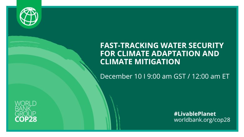 Fast-Tracking Water Security for Climate Adaptation and Climate Mitigation